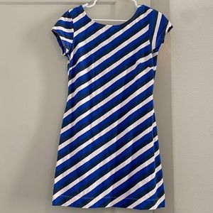 Mahi Gold blue and white striped dress like new